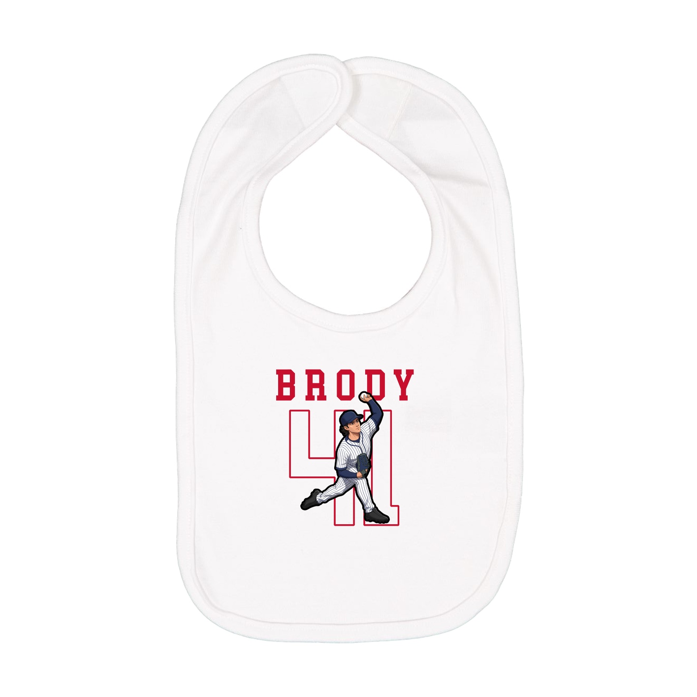 Infant Bib — Shirsey in White