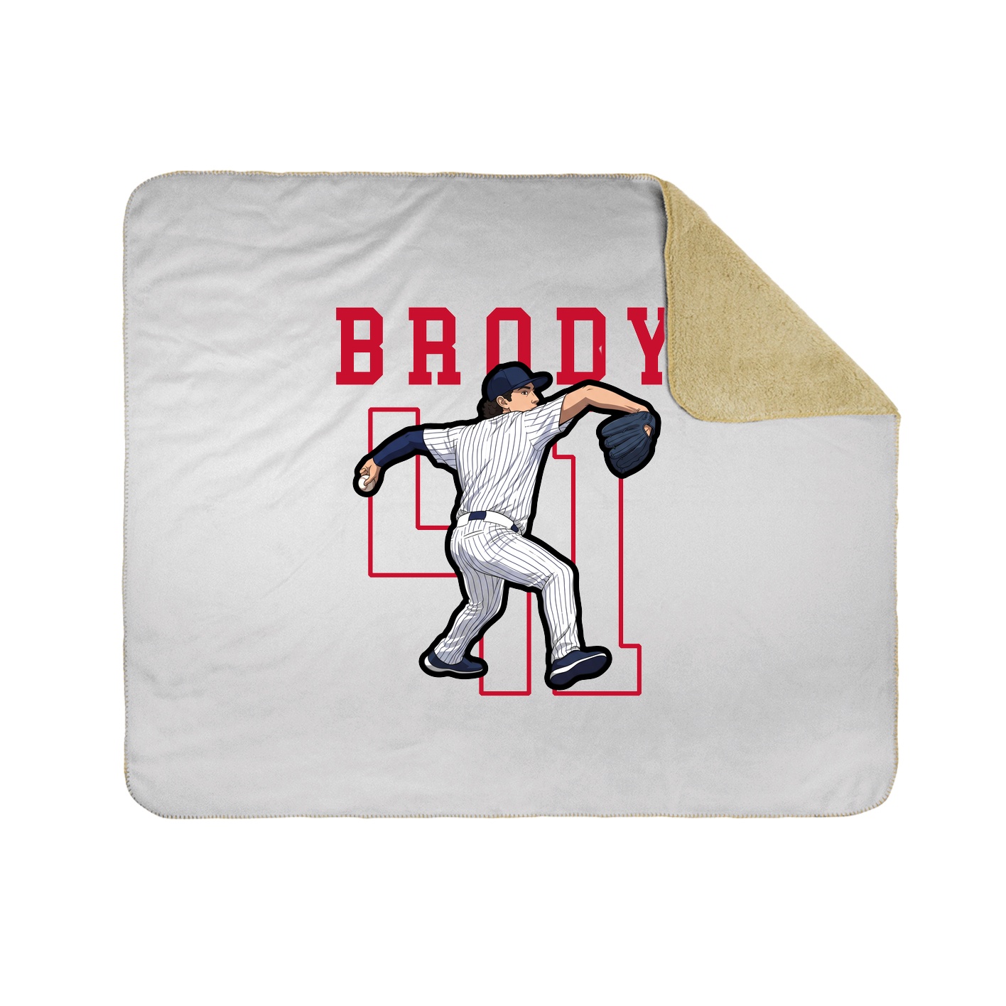 Throw Blanket — Shirsey in White