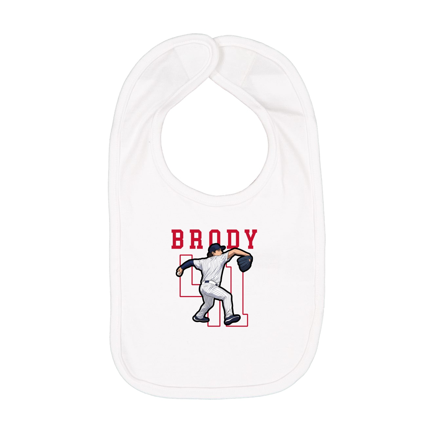 Infant Bib — Shirsey in White