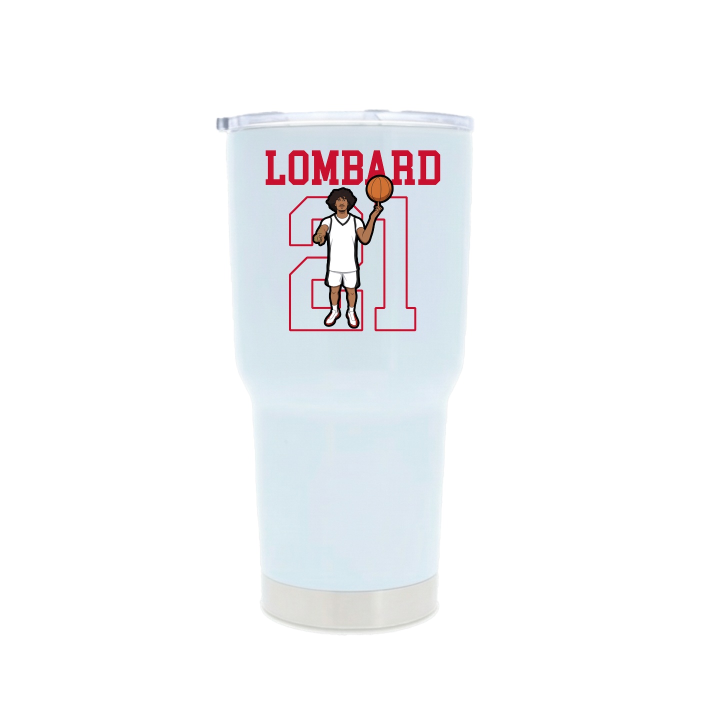 30oz Stainless Steel Tumbler — Shirsey in White