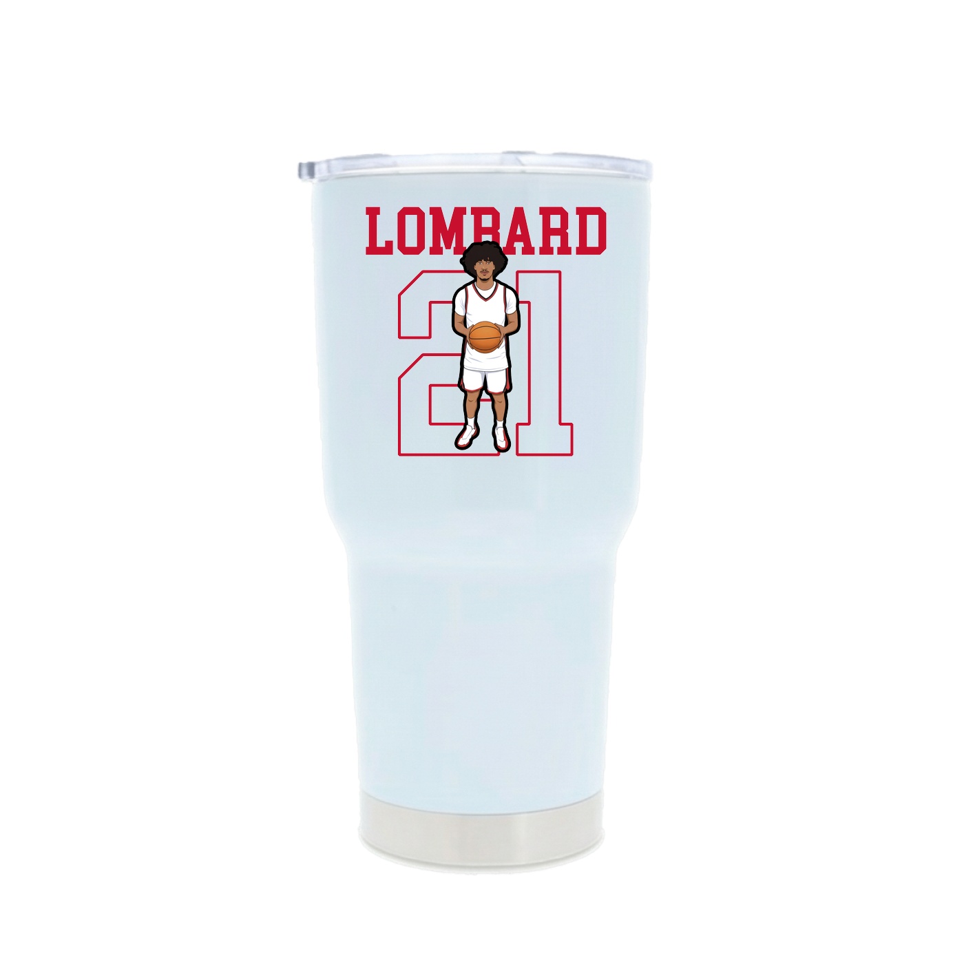 30oz Stainless Steel Tumbler — Shirsey in White