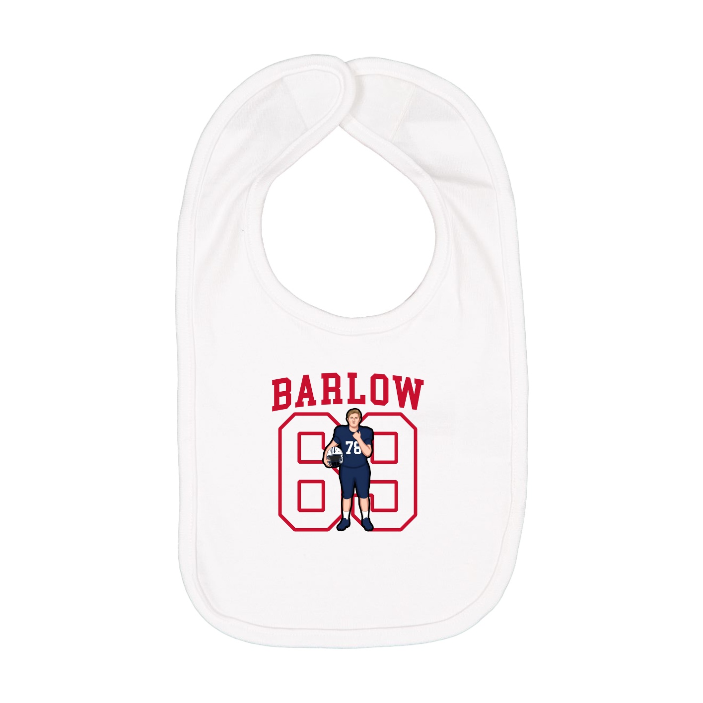 Infant Bib — Shirsey in White