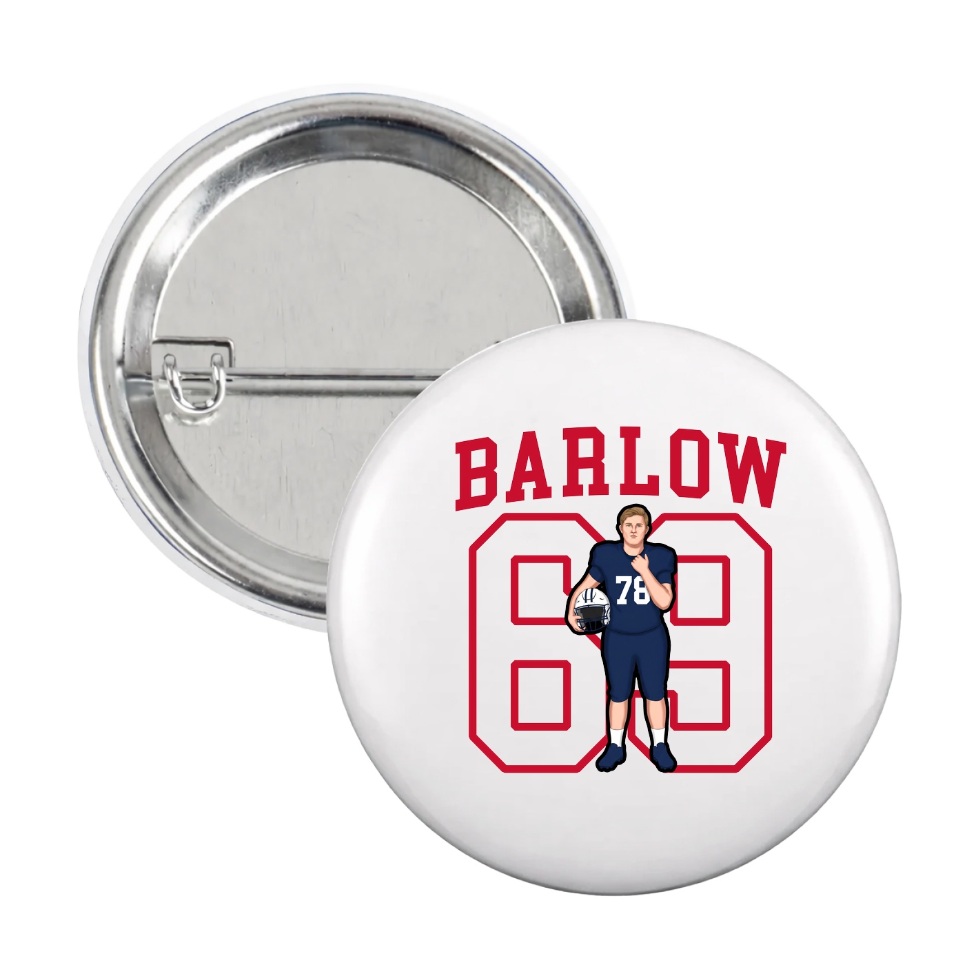 Game Day Button — Shirsey in White
