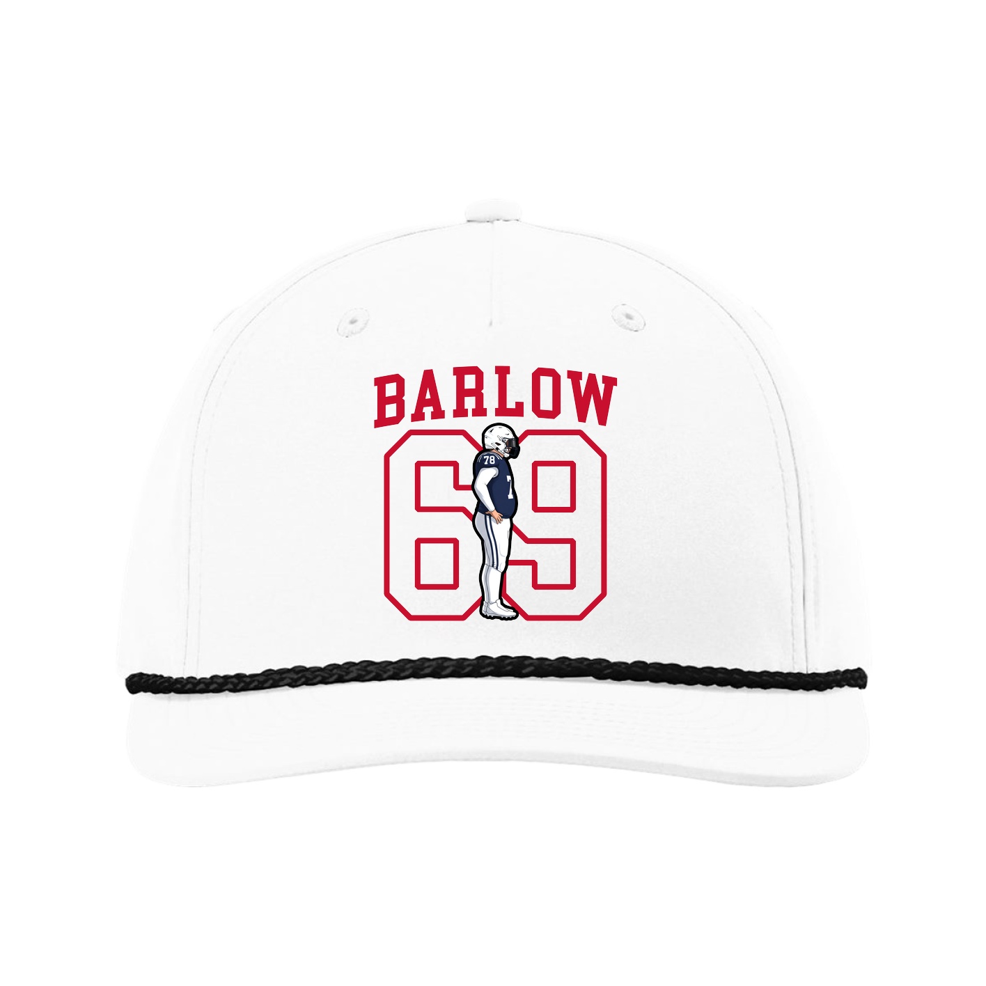 Five-Panel Classic Rope Cap — Shirsey in White