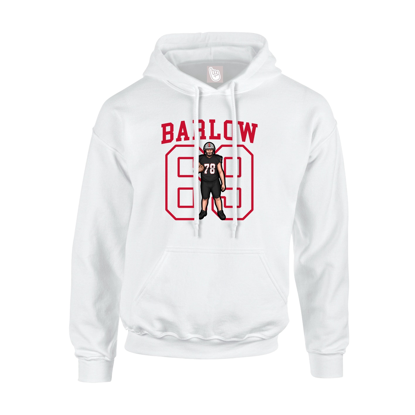 Hoodie — Shirsey in White