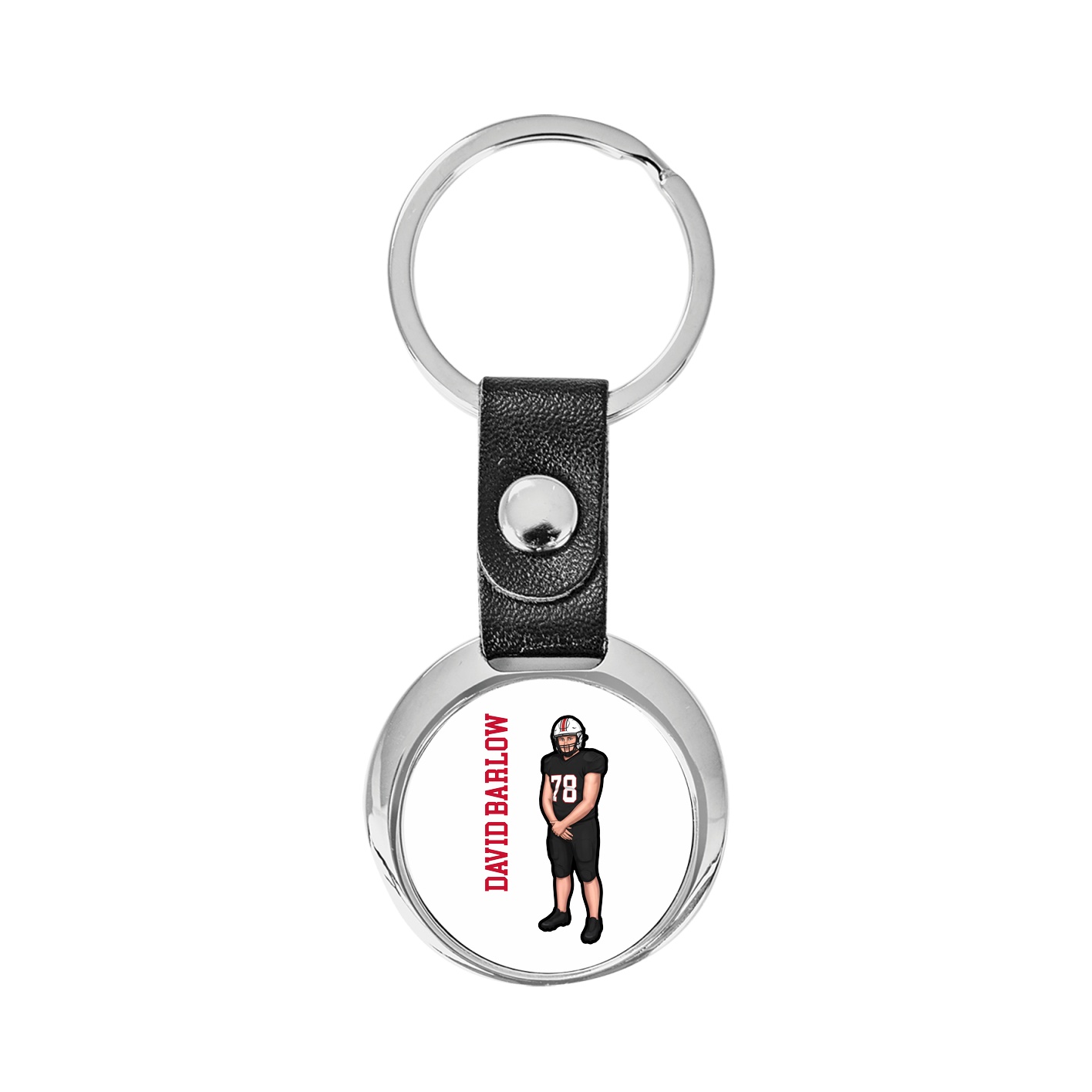 Key Chain — Name Vertical in Classic