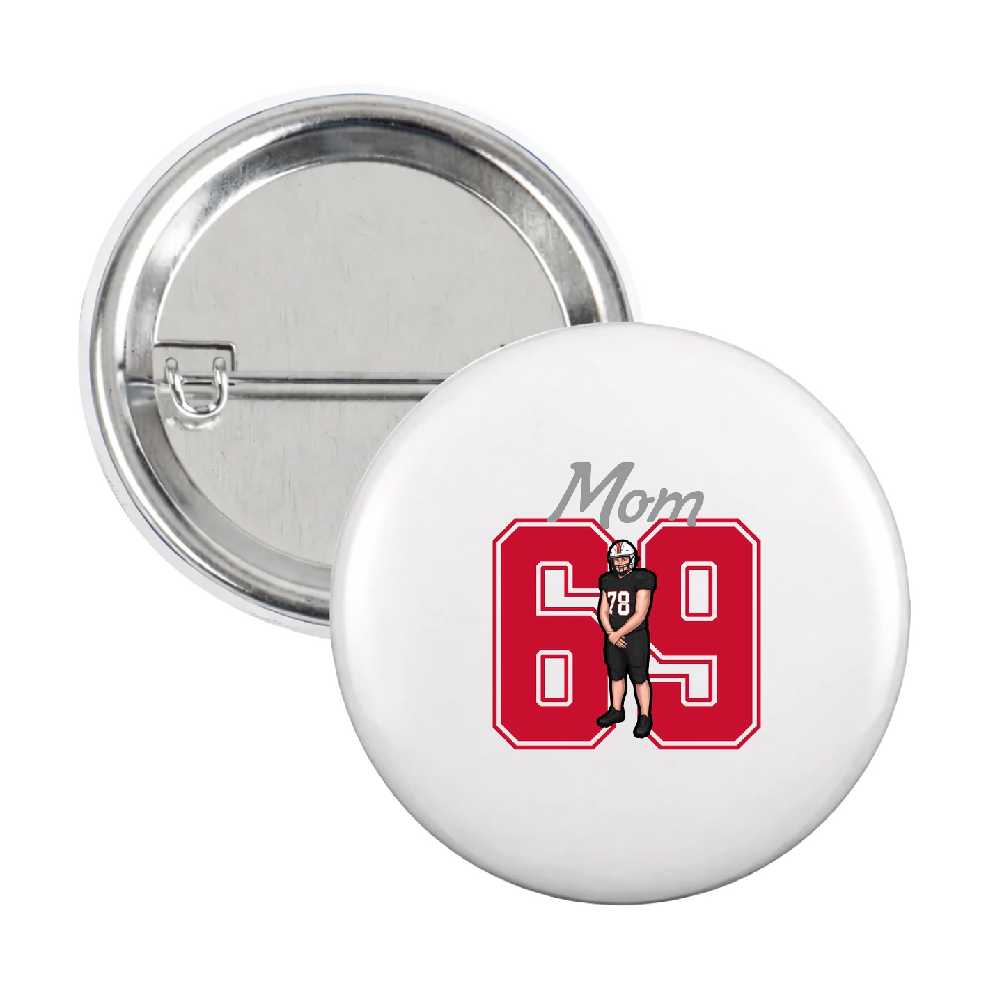 Game Day Button — Mothers Day Shirsey in White