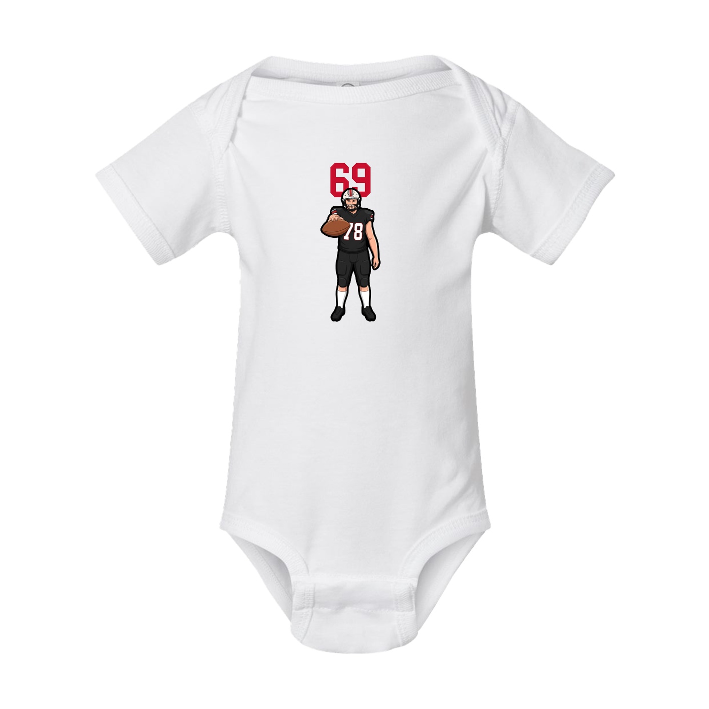Baby Onesie — Number Top in White