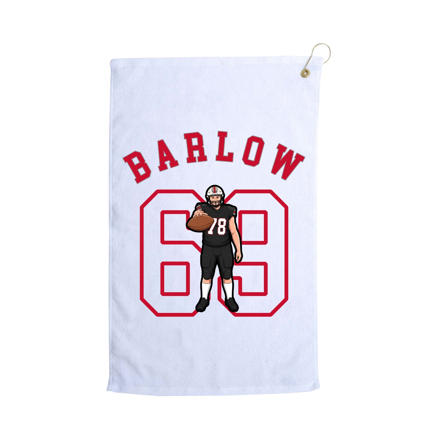 Golf Towel — Shirsey Arch in White