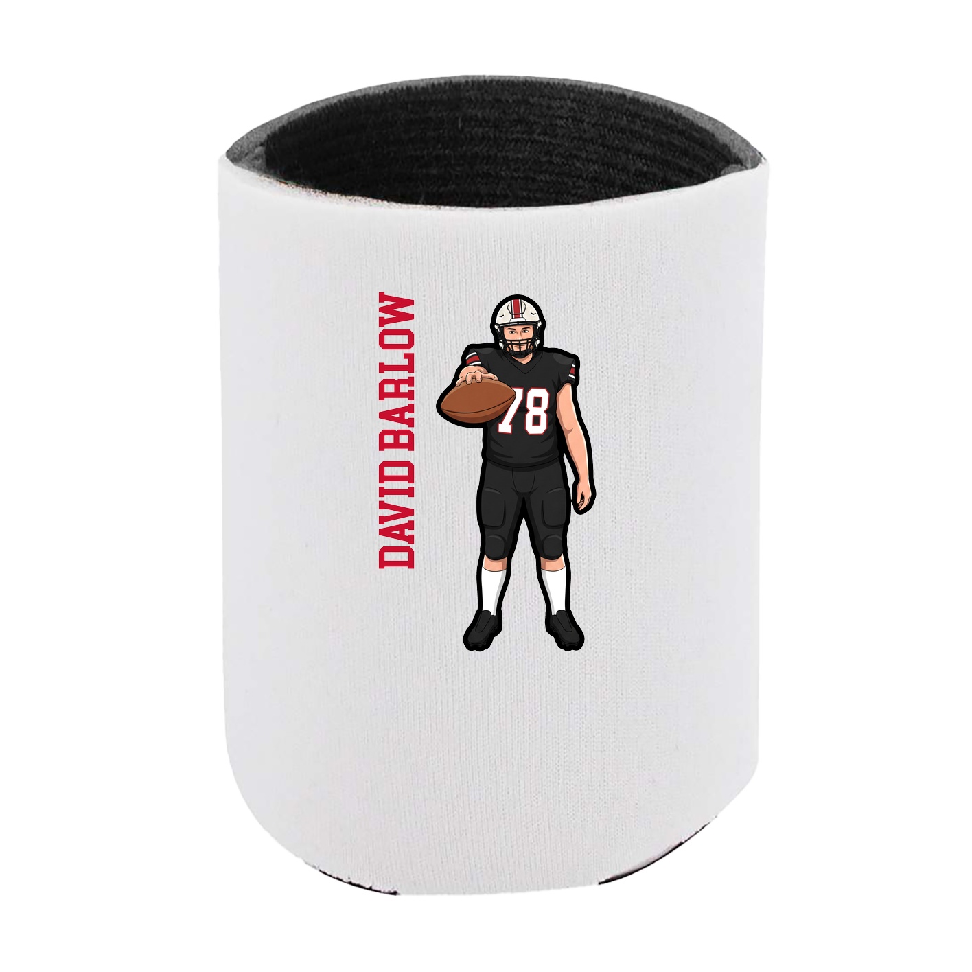 Can Holder — Name Vertical in White