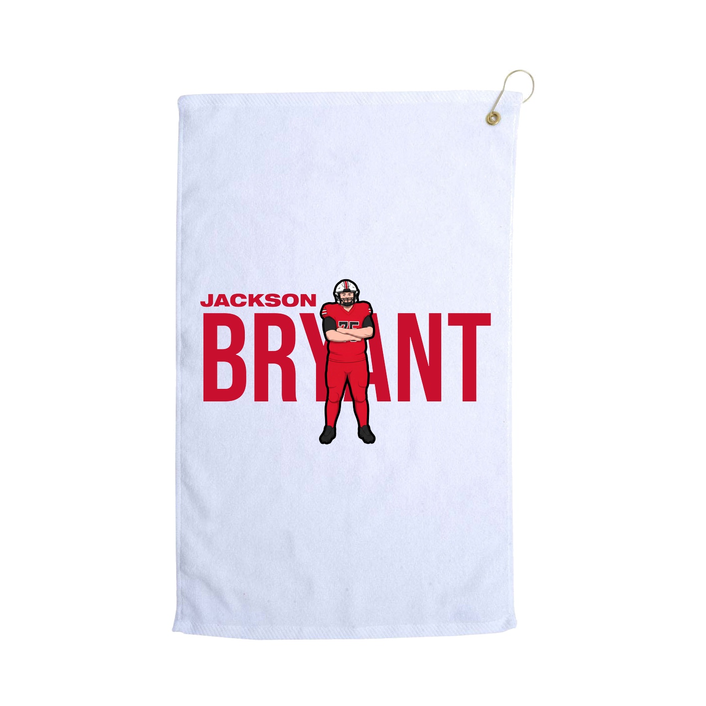Golf Towel — Player Name in White