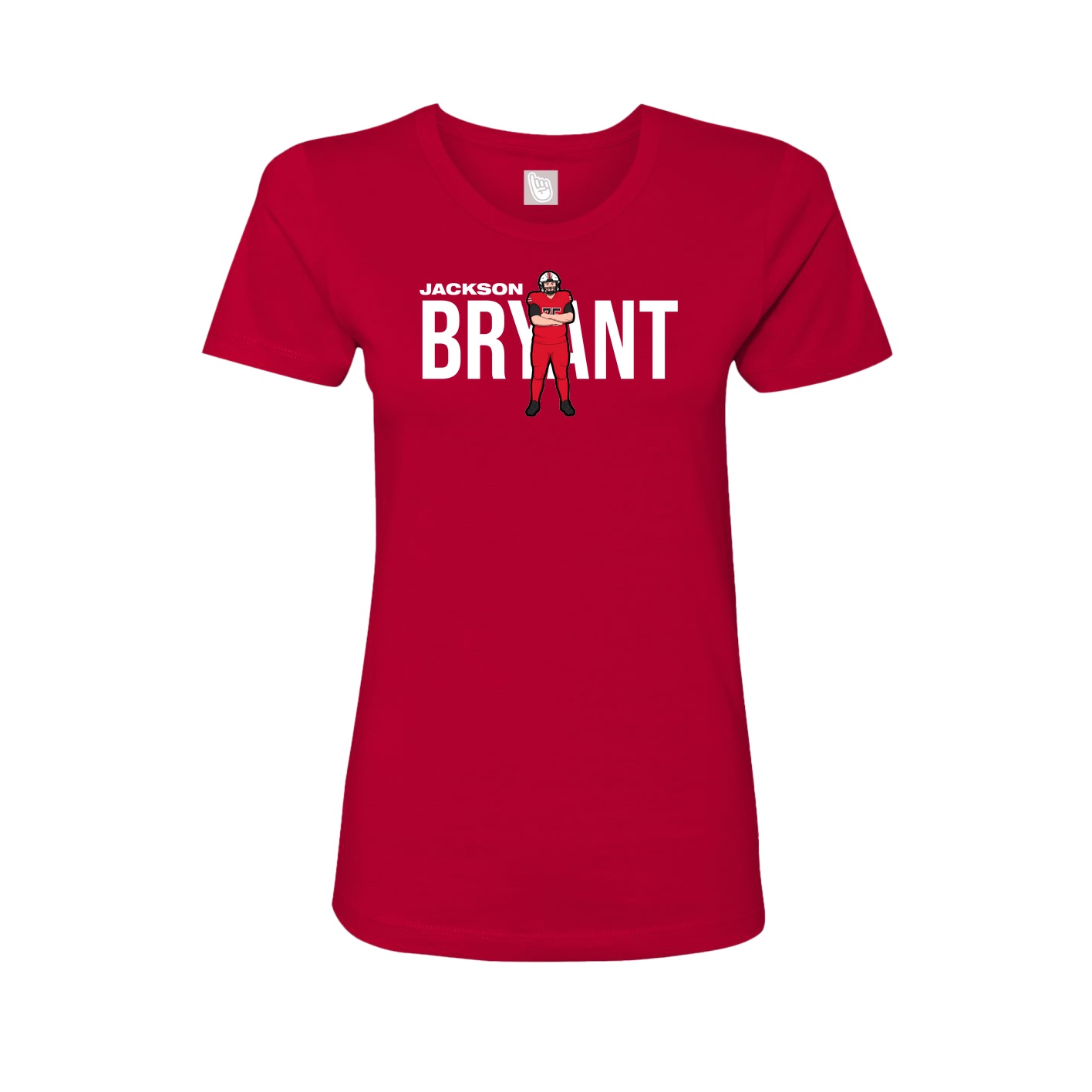 Womens Tee — Player Name in Red