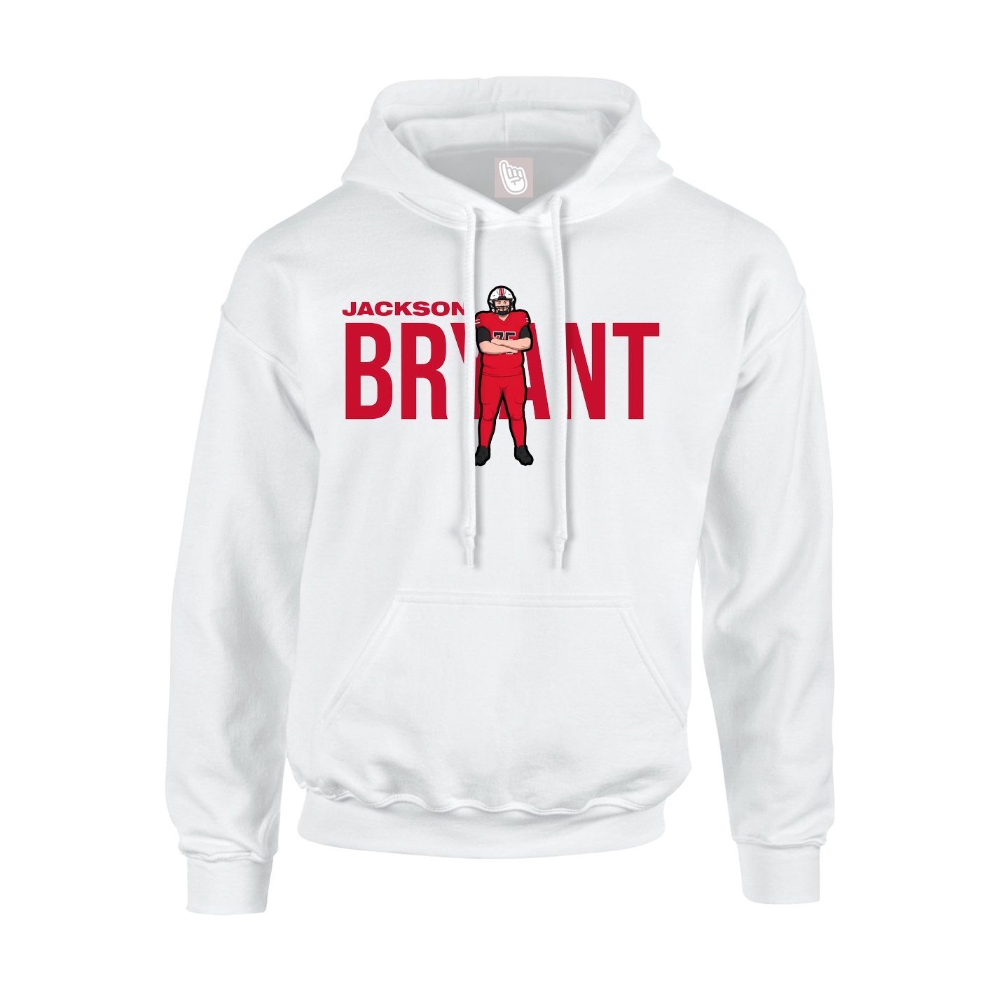 Hoodie — Player Name in White