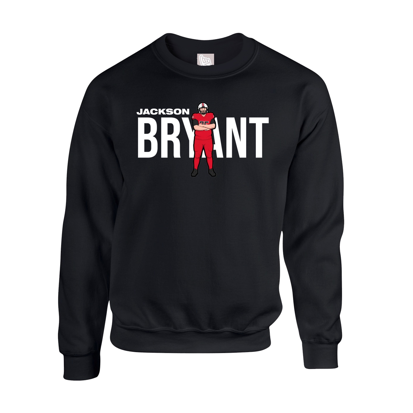 Fleece Crew — Player Name in Black