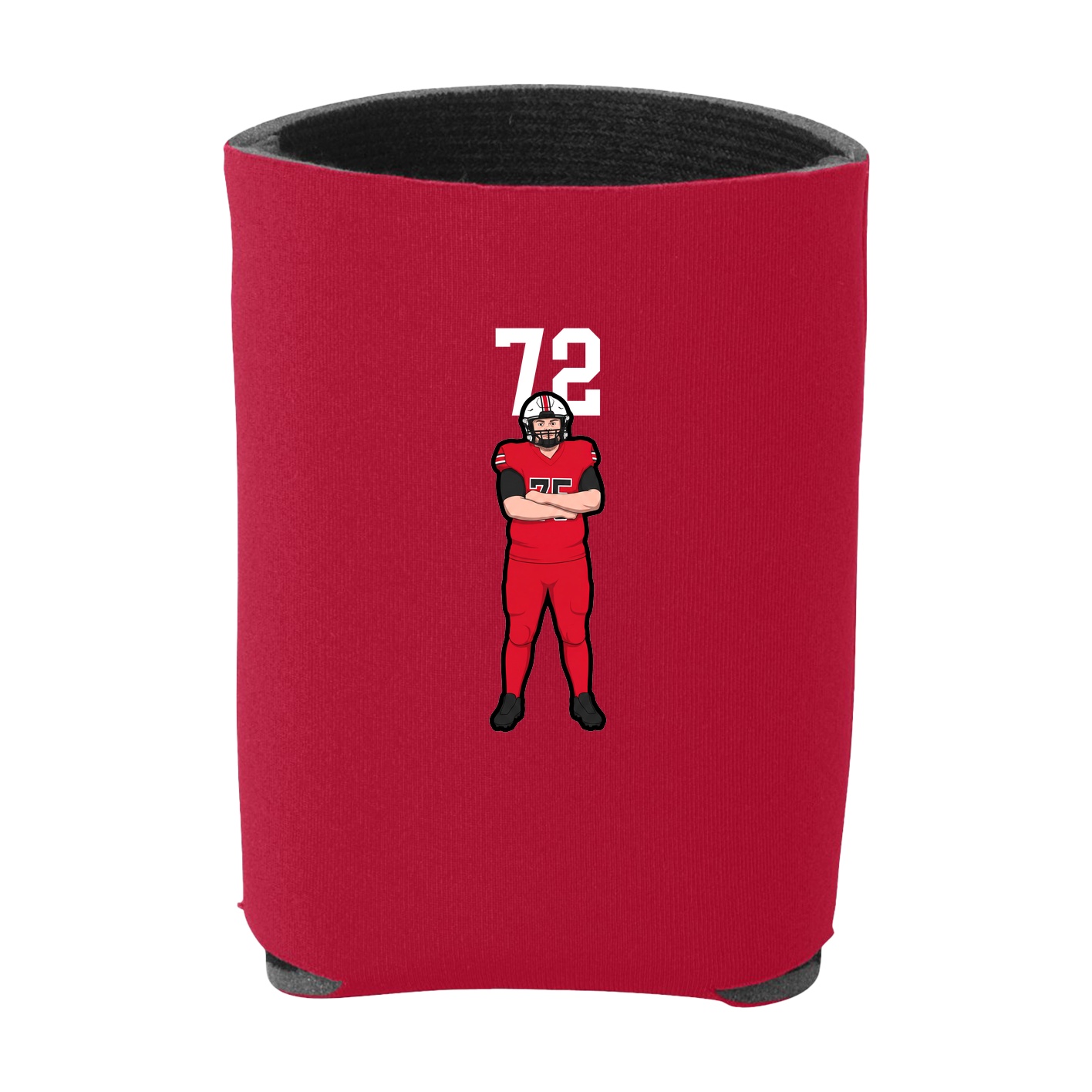 Can Holder — Number Top in Red