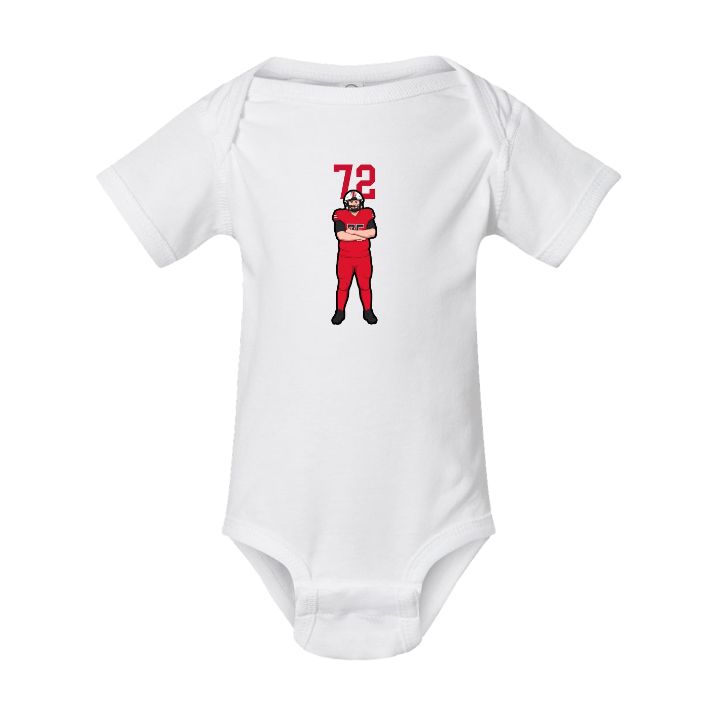 Baby Onesie — Number Top in White