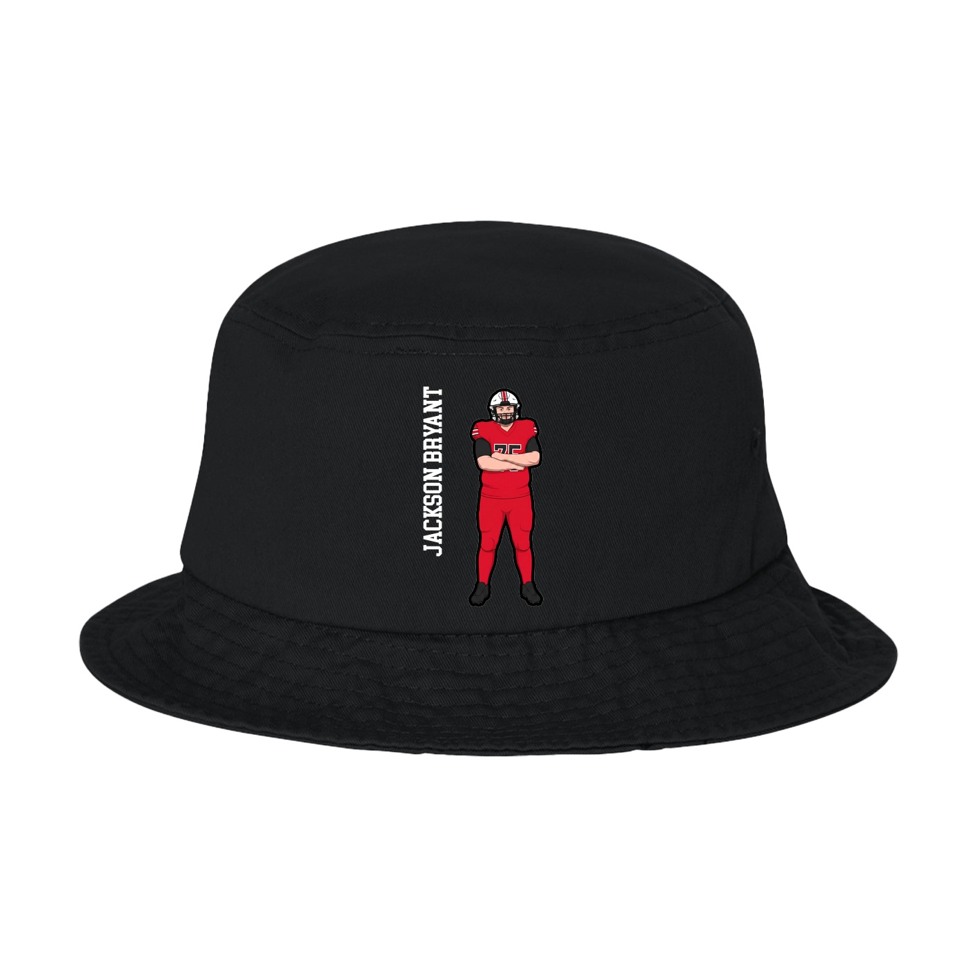Bucket Cap — Name Vertical in Black