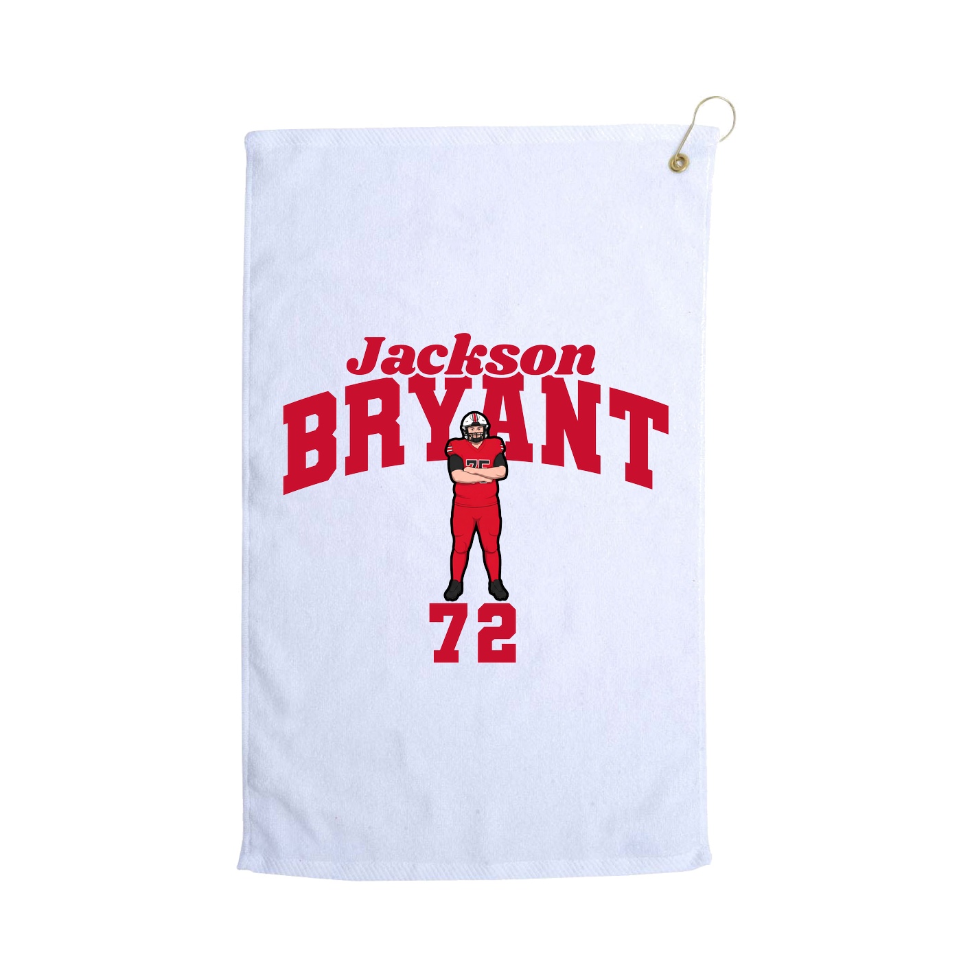 Golf Towel — Signature Arch in White