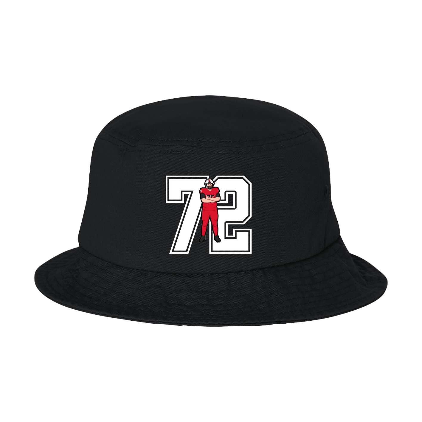 Bucket Cap — Number in Black