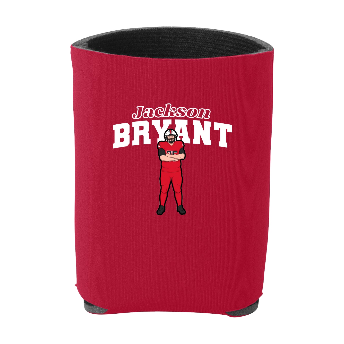 Can Holder — Name Arch in Red