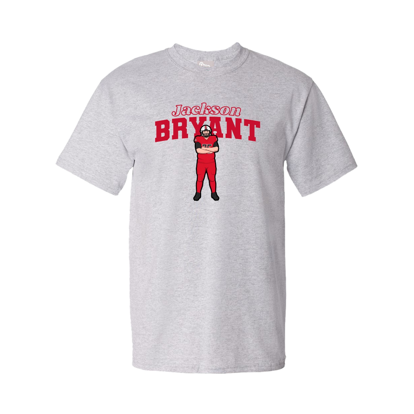 Youth Tee — Name Arch in Grey