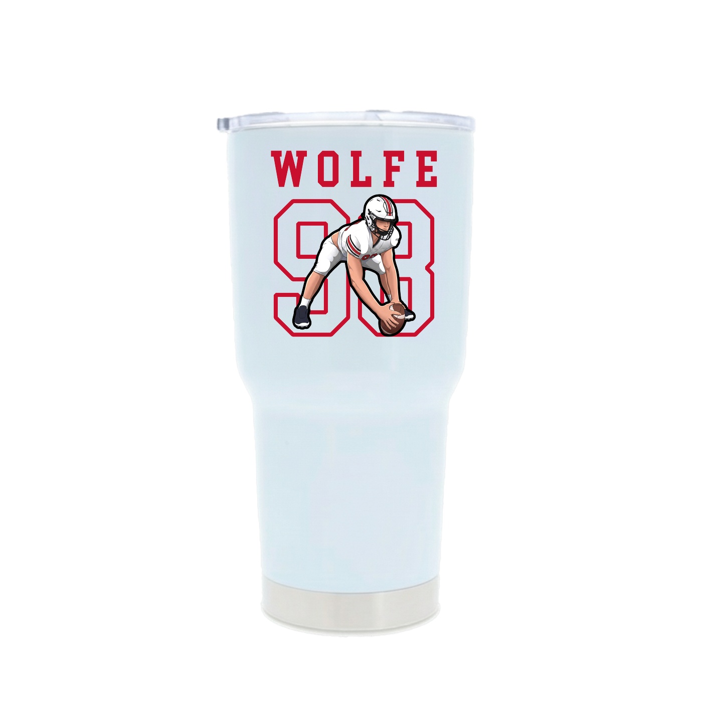 30oz Stainless Steel Tumbler — Shirsey in White