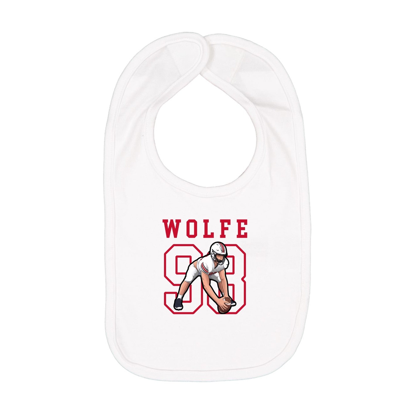Infant Bib — Shirsey in White