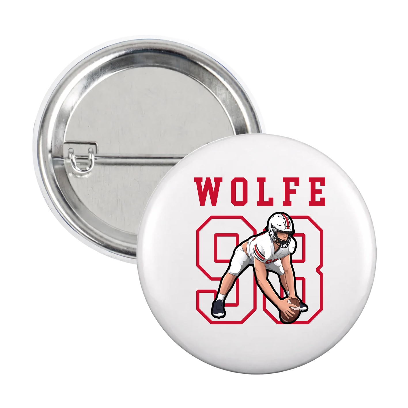 Game Day Button — Shirsey in White