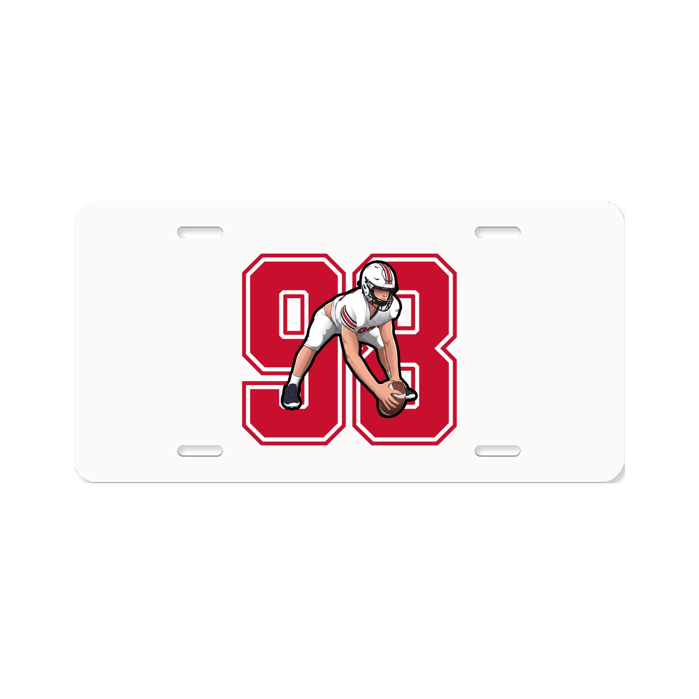 License Plate — Number in Classic