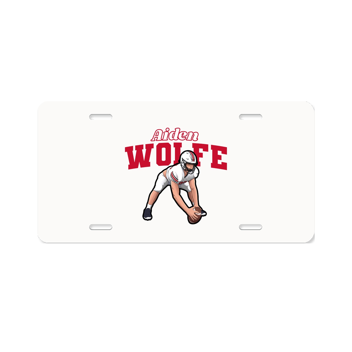 License Plate — Name Arch in Classic