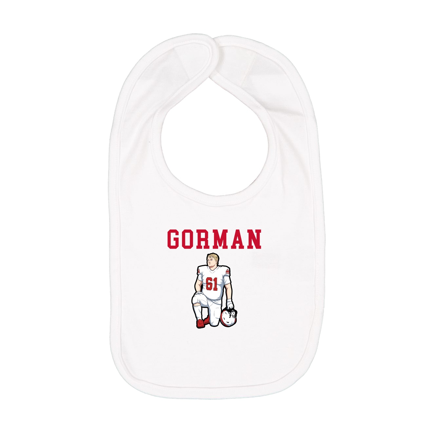Infant Bib — Shirsey in White