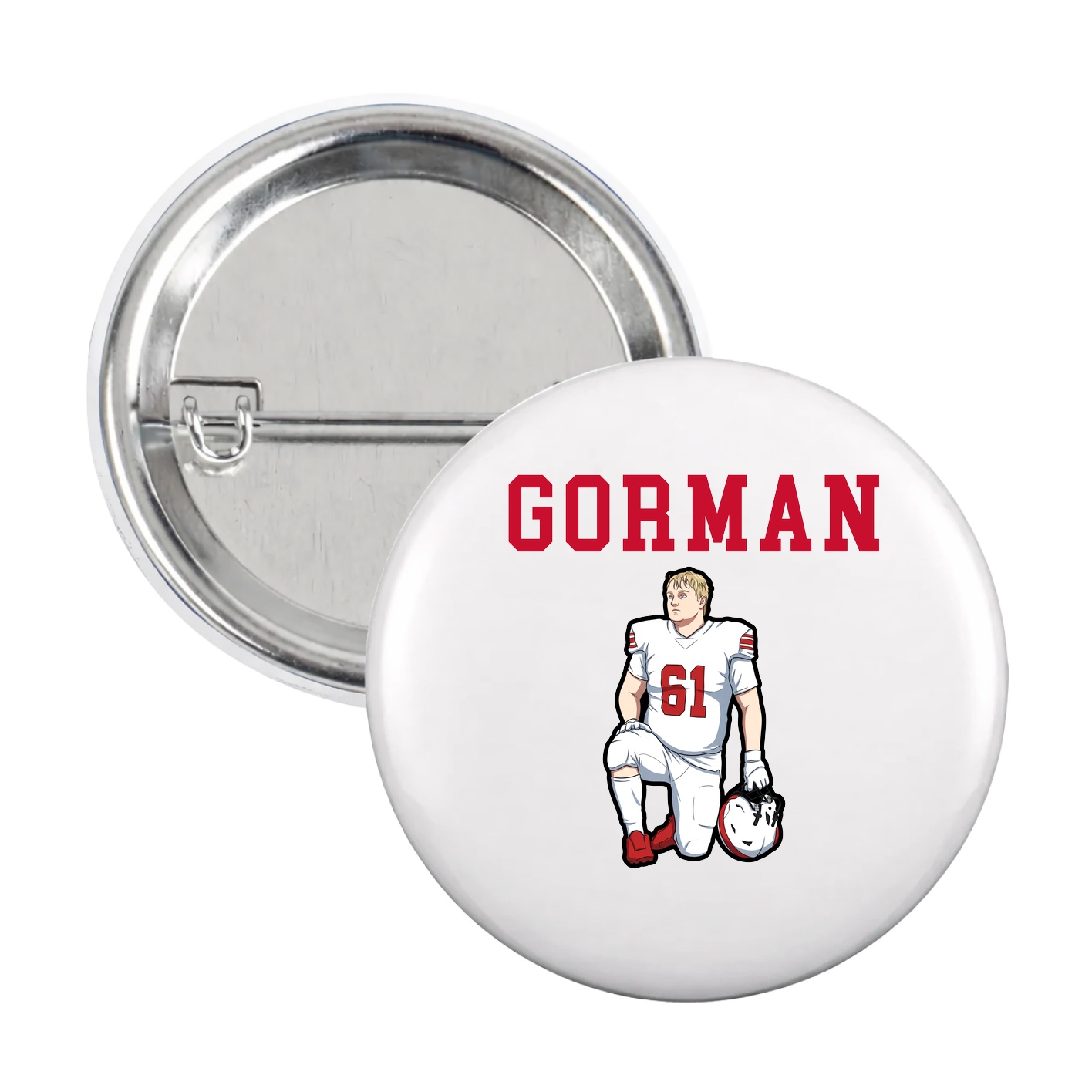 Game Day Button — Shirsey in White