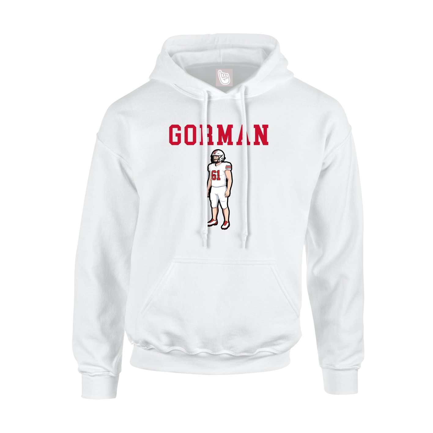 Hoodie — Shirsey in White