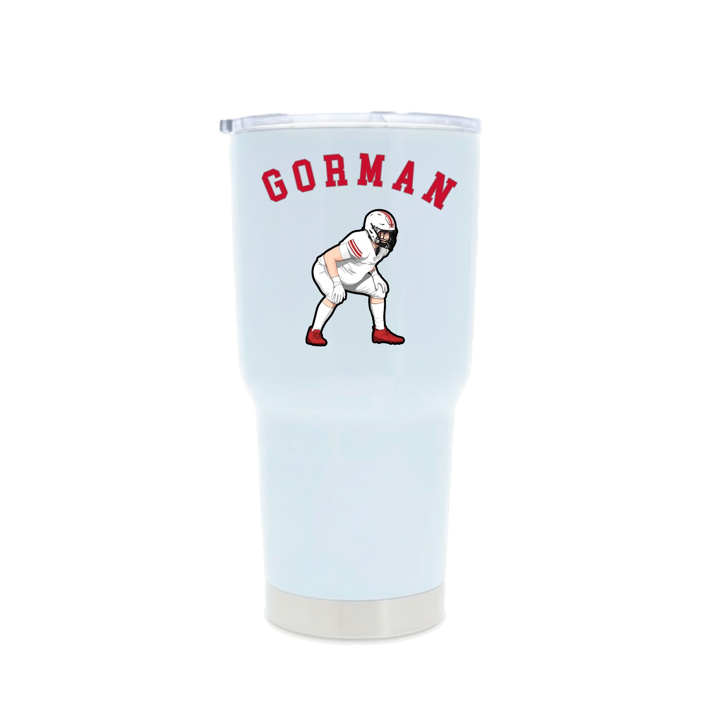 30oz Stainless Steel Tumbler — Shirsey Arch in White