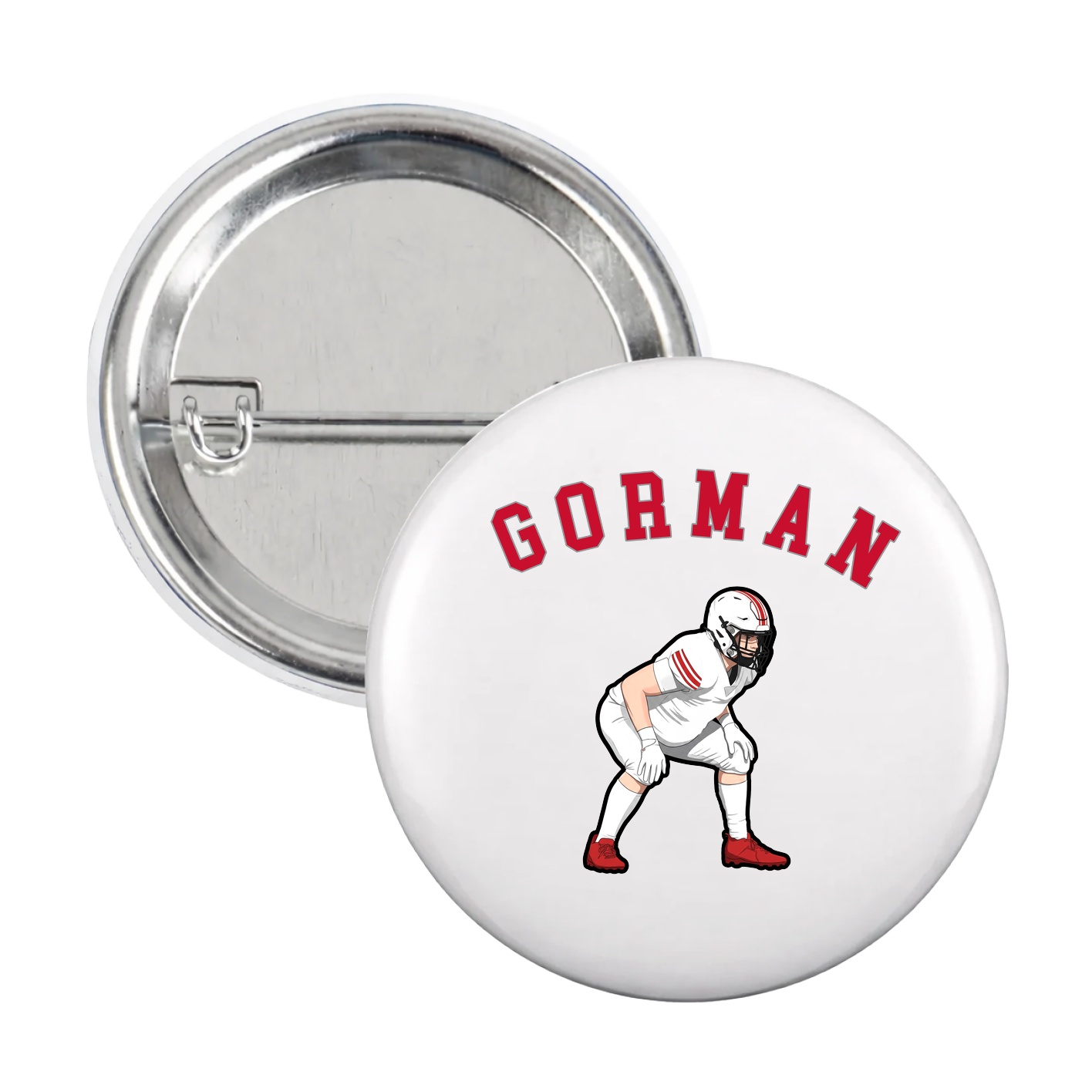 Game Day Button — Shirsey Arch in White