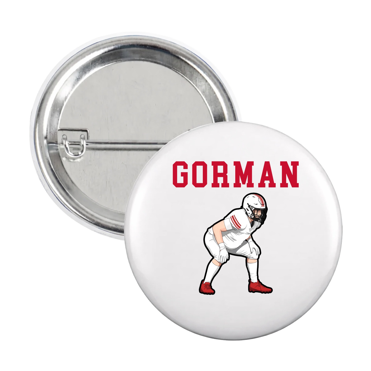 Game Day Button — Shirsey in White