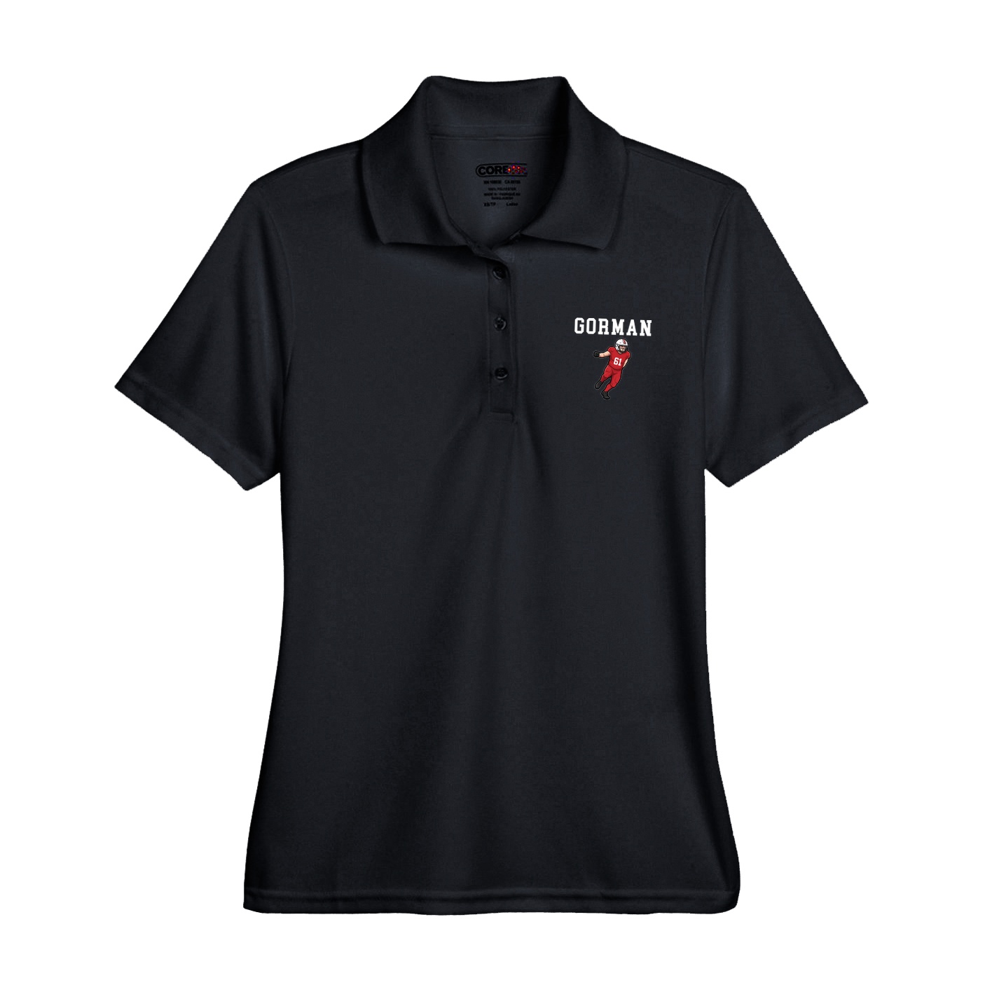 Womens Performance Polo — Shirsey in Black