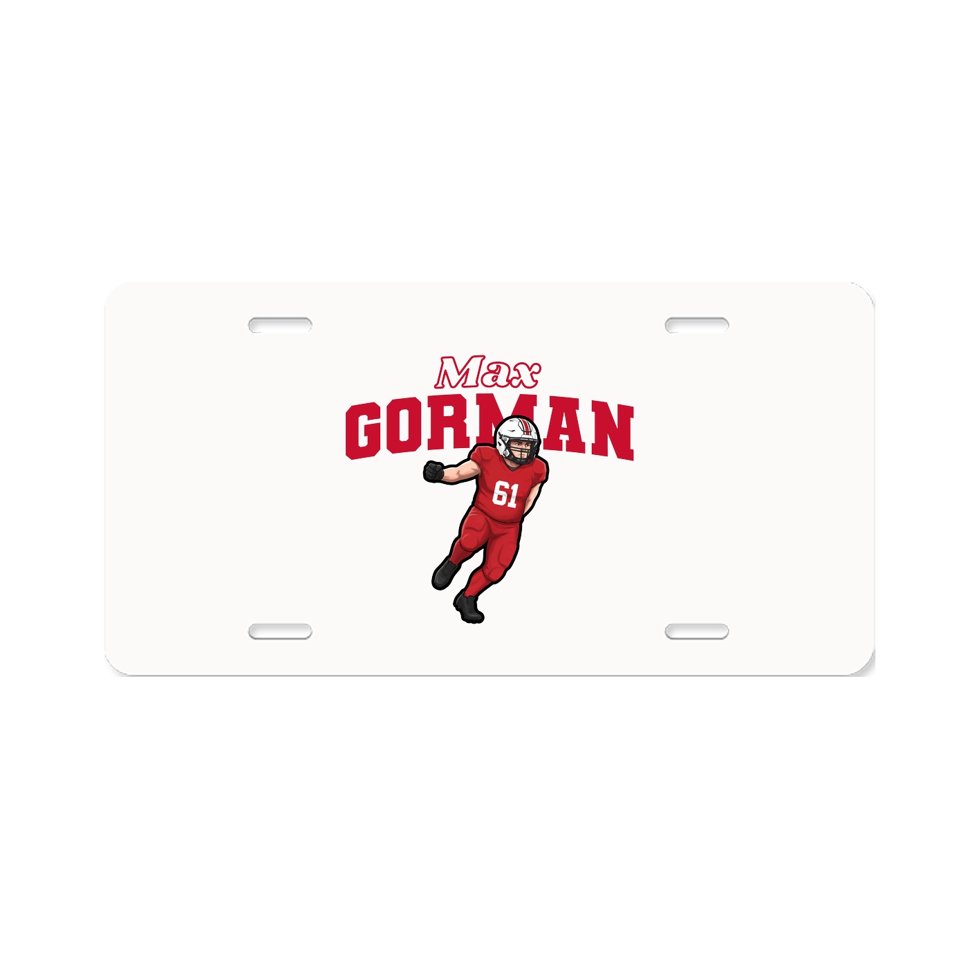 License Plate — Name Arch in Classic