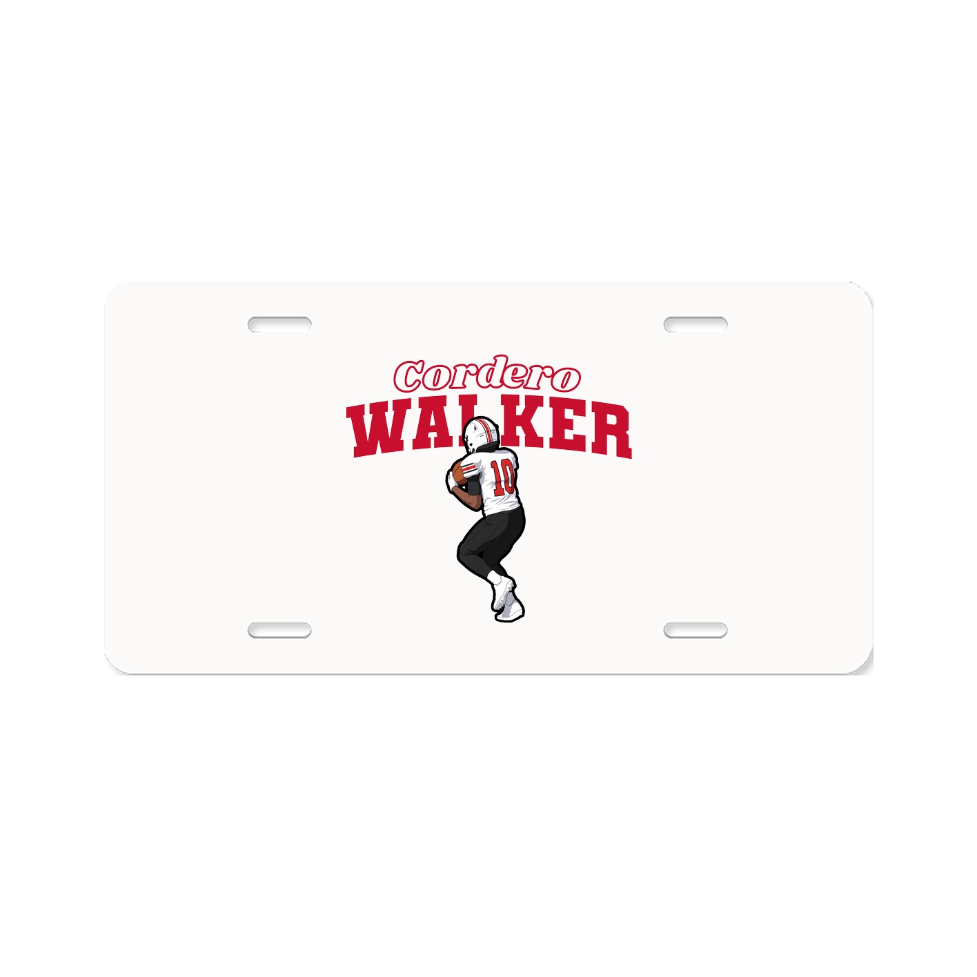 License Plate — Name Arch in Classic