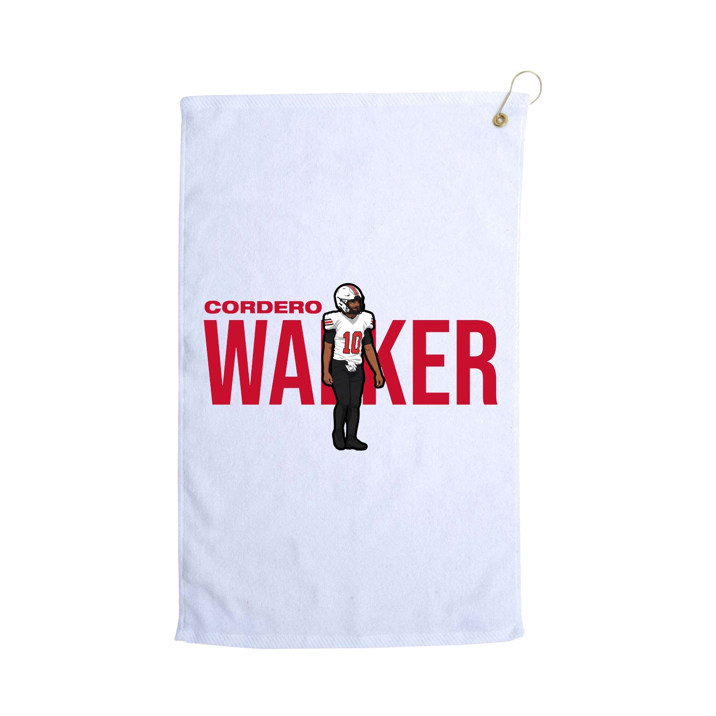 Golf Towel — Player Name in White
