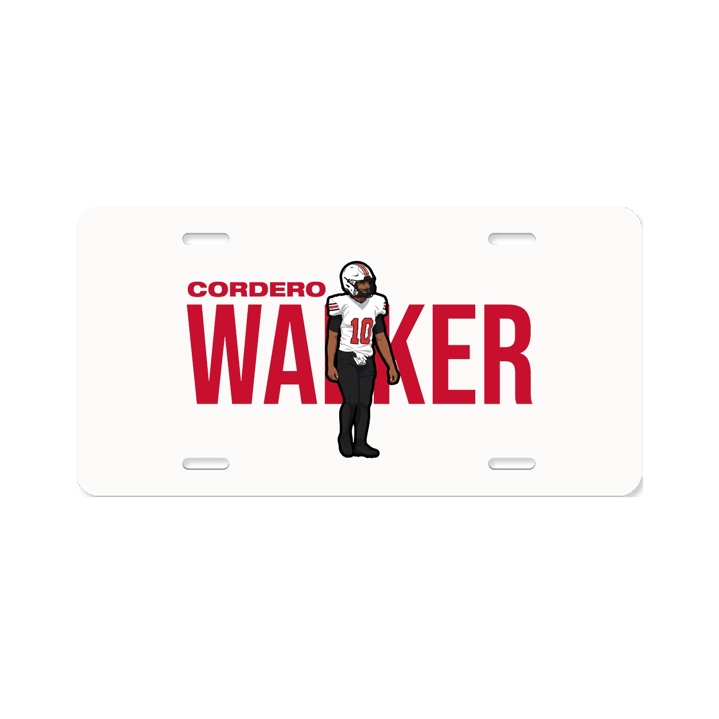 License Plate — Player Name in Classic