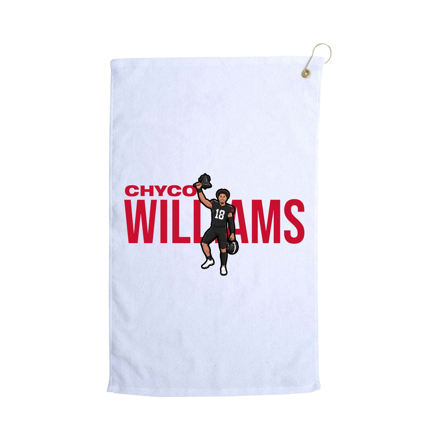 Golf Towel — Player Name in White