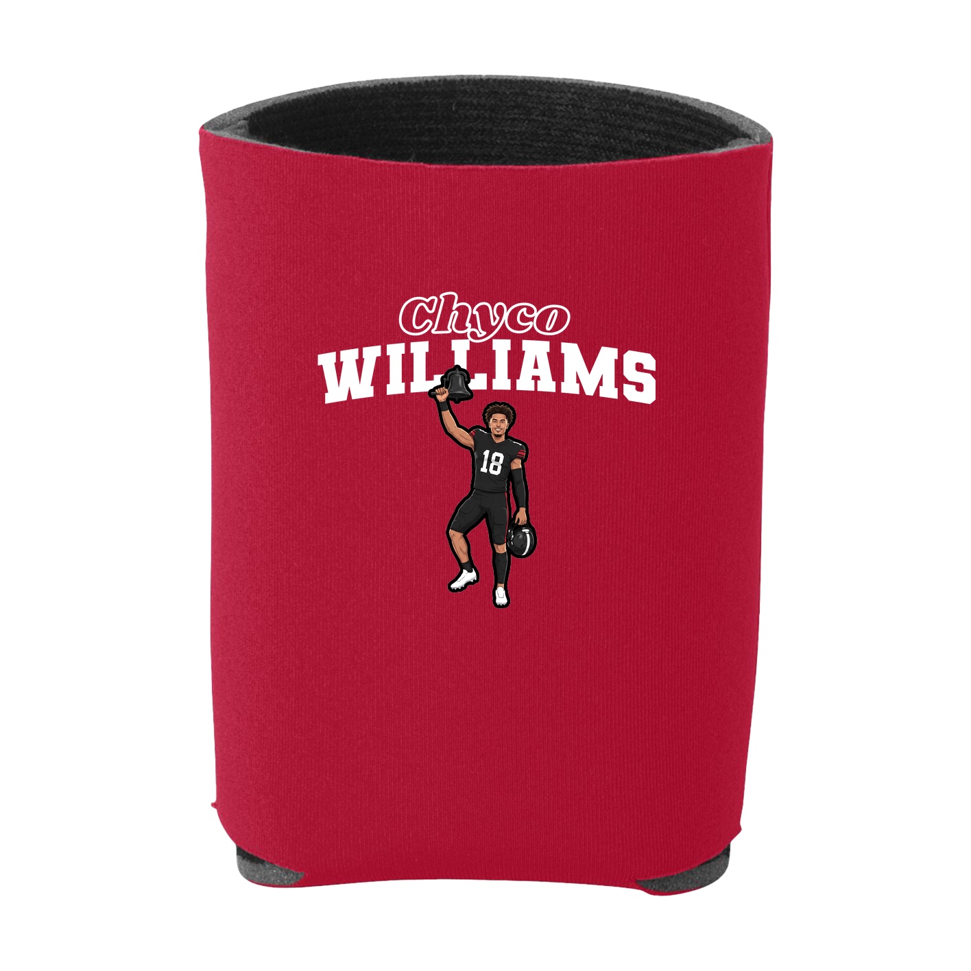 Can Holder — Name Arch in Red