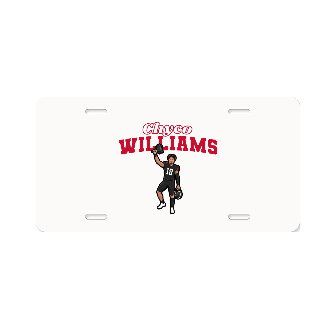 License Plate — Name Arch in Classic