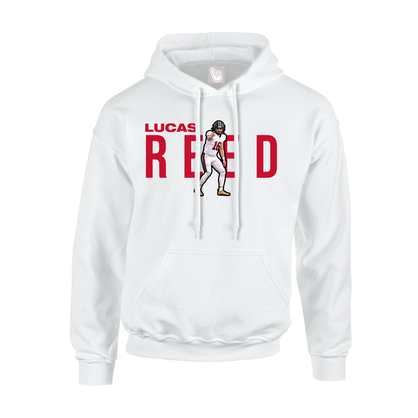 Hoodie — Player Name in White
