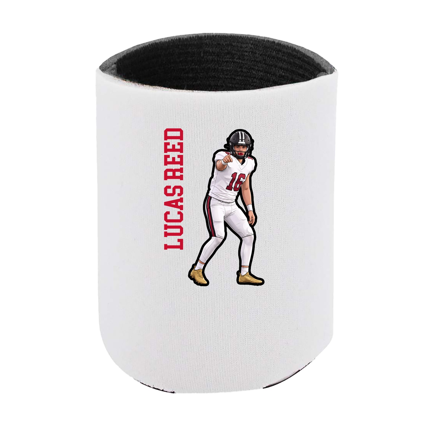Can Holder — Name Vertical in White