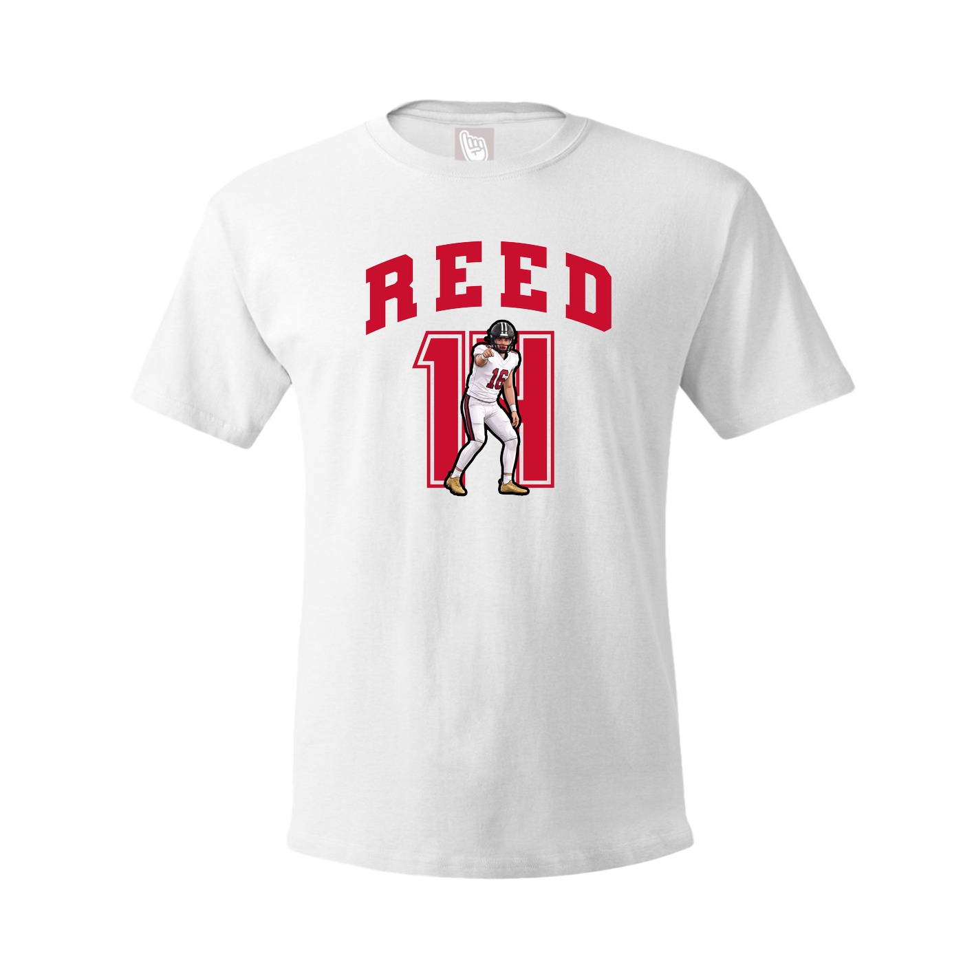 Youth Tee — Number in White