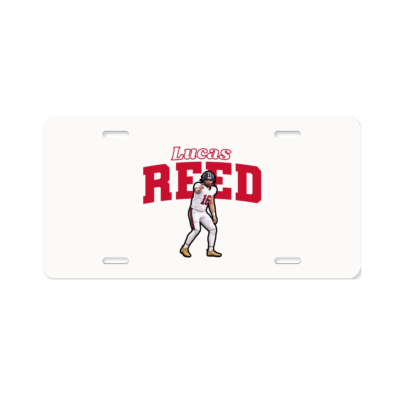 License Plate — Name Arch in Classic