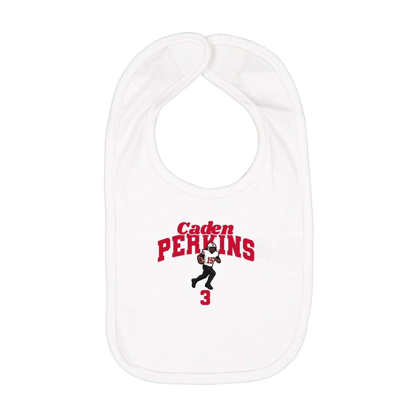Infant Bib — Signature Arch in White
