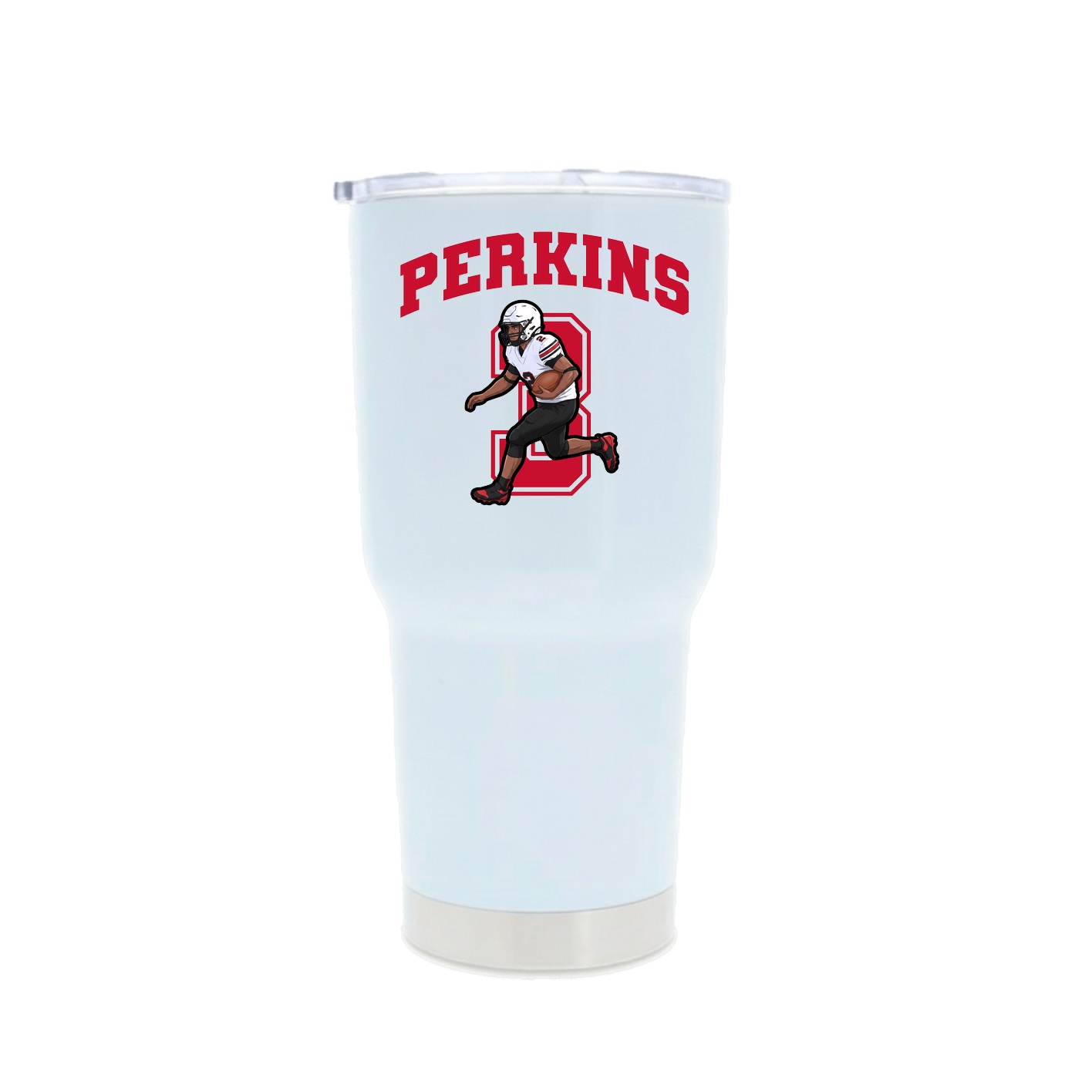 30oz Stainless Steel Tumbler — Number in White